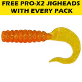 Grubs 60mm 8pck ( +1 Pck Pro-X2 Jigheads Free With Every Pack)